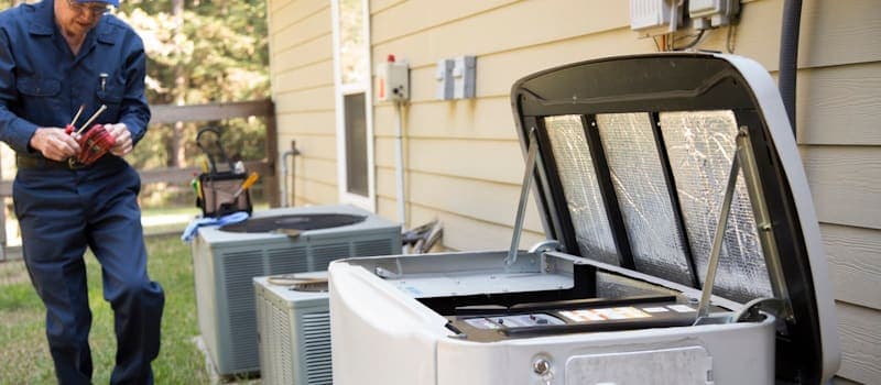 Servicing an electrical generator