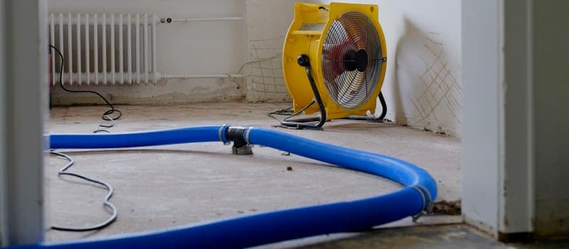 Removing water from a house