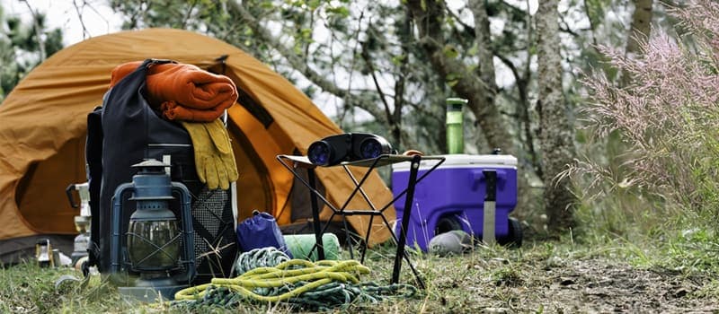 Fully equipped campsite